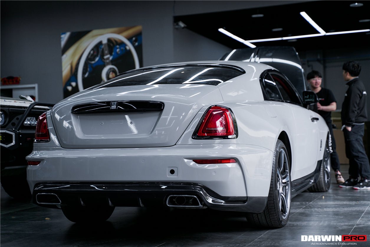 2016 - 2020 Rolls-Royce Wraith & Dawn BKSS Style Partial Carbon Fiber Rear Bumper